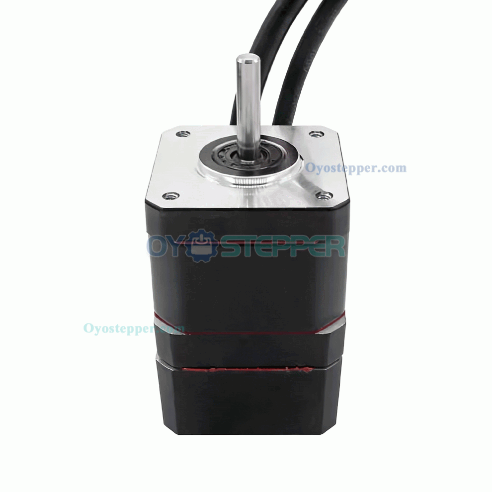 CASUN IP67 Waterproof Nema 17 Stepper Motor 1.8&deg; 1.68A 400mN.m 12V 2 Phase Coaxial Stacked Stepper Motor